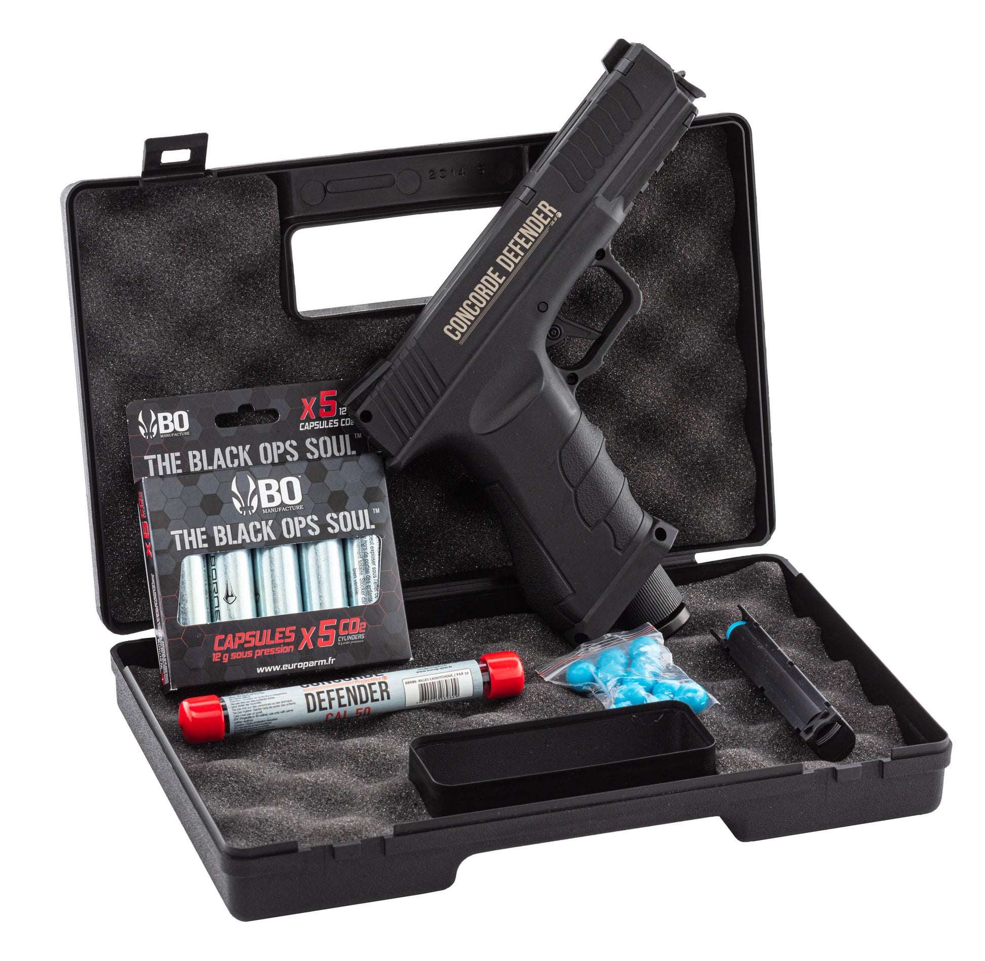 Pack pistolet de défense CD50 - Concorde Defender-T.A DEFENSE