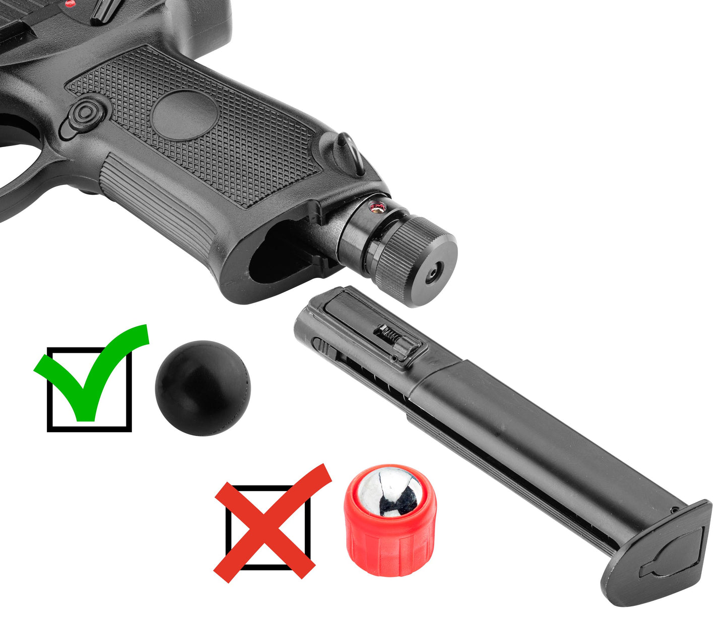 Pack pistolet de défense CO2 CAL. 50 - Concorde Defender-T.A DEFENSE