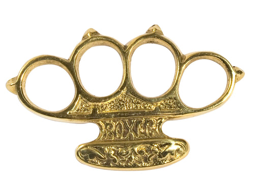 Poing américain Boxer en aluminium ou laiton dorée-T.A DEFENSE