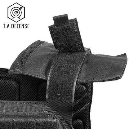 Porte-plaque pare balle TA Défense® Cuirassier™ 1000D Noir-T.A DEFENSE