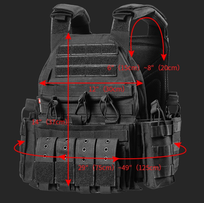 Porte-plaque pare balle TA Défense® Cuirassier™ 1000D Noir-T.A DEFENSE