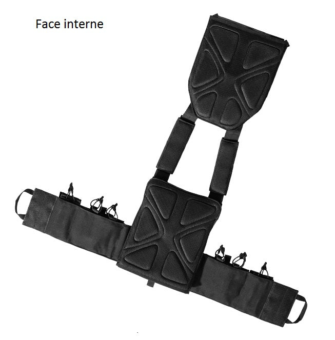 Porte-plaque pare balle TA Défense® Cuirassier™ 1000D Noir-T.A DEFENSE