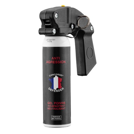 Spray au poivre Gel avec poignée - Concorde-T.A DEFENSE