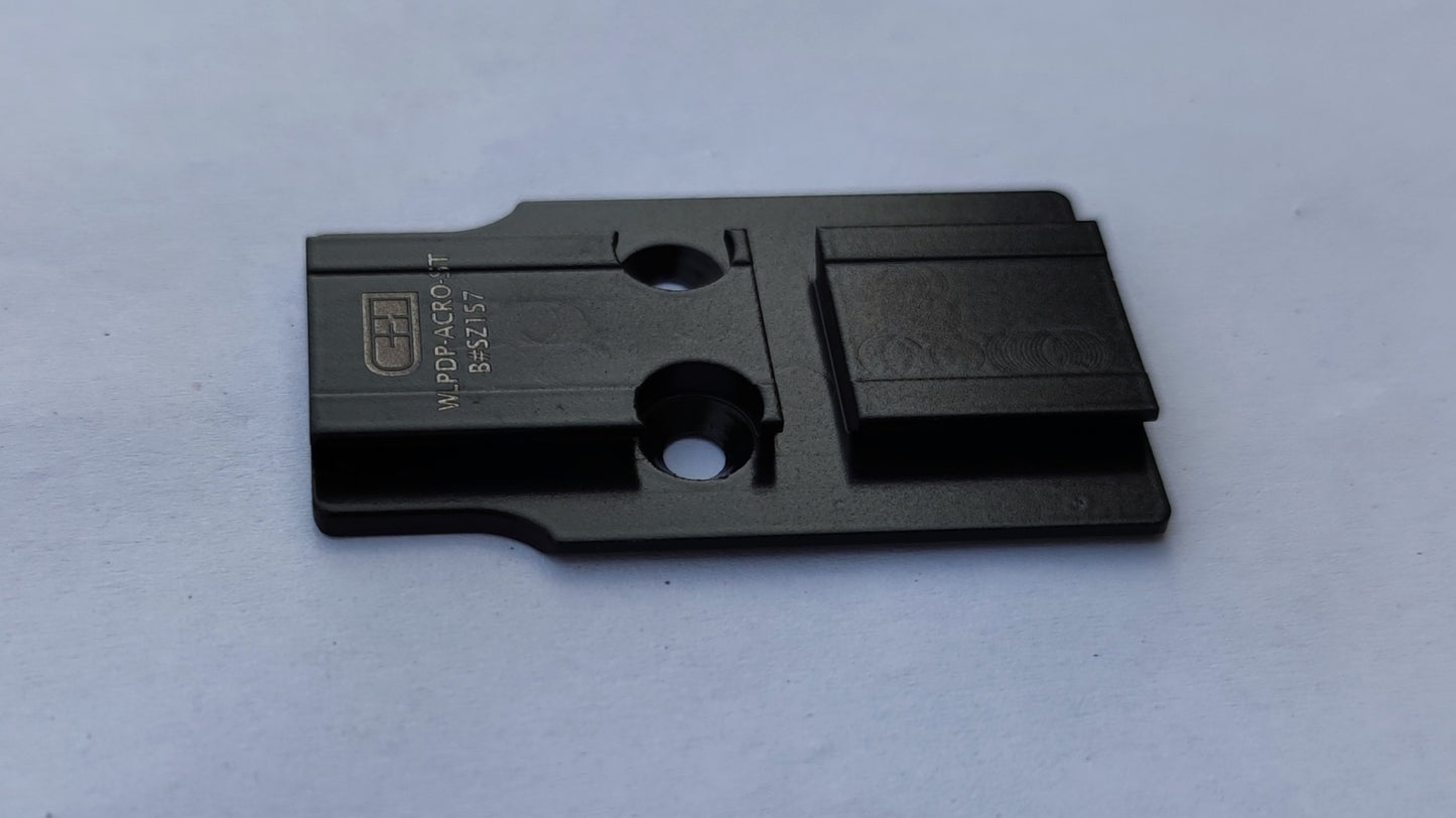 Plaquette adaptatrice Walther DEFENSE PDP 1.0 Aimpoint ACRO - CH Precision-T.A DEFENSE