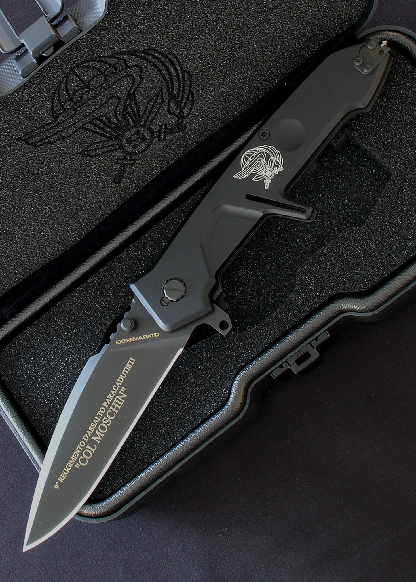 Couteau pliant MF2 black Col. Moschin - Extrema Ratio-T.A DEFENSE