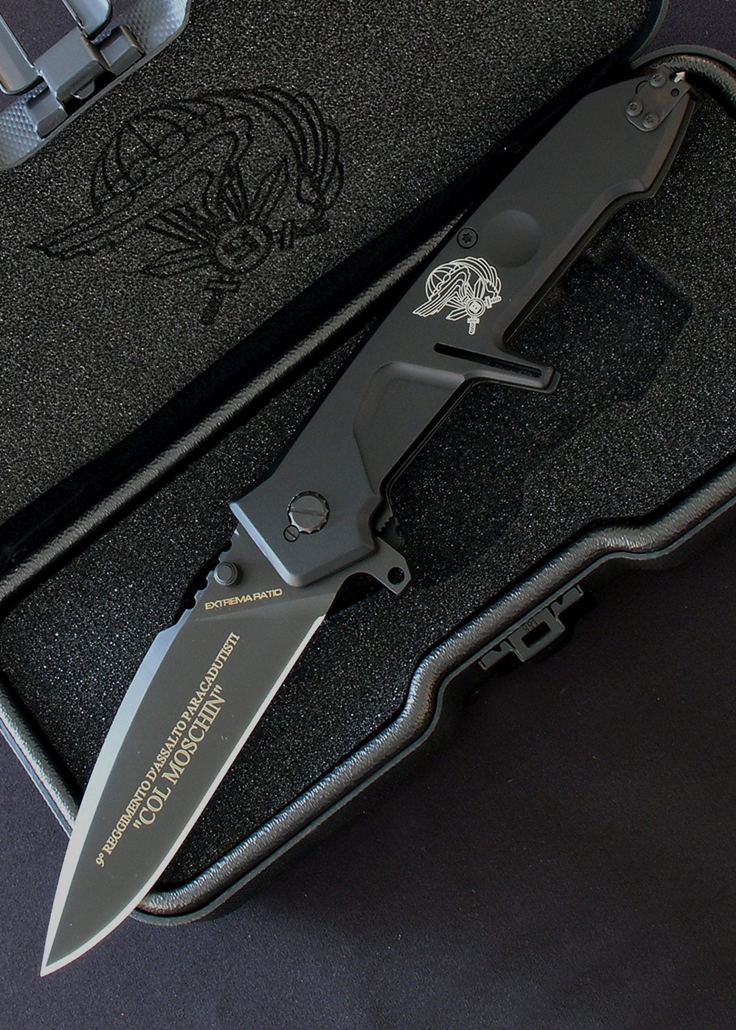 Couteau pliant MF2 black Col. Moschin - Extrema Ratio-T.A DEFENSE