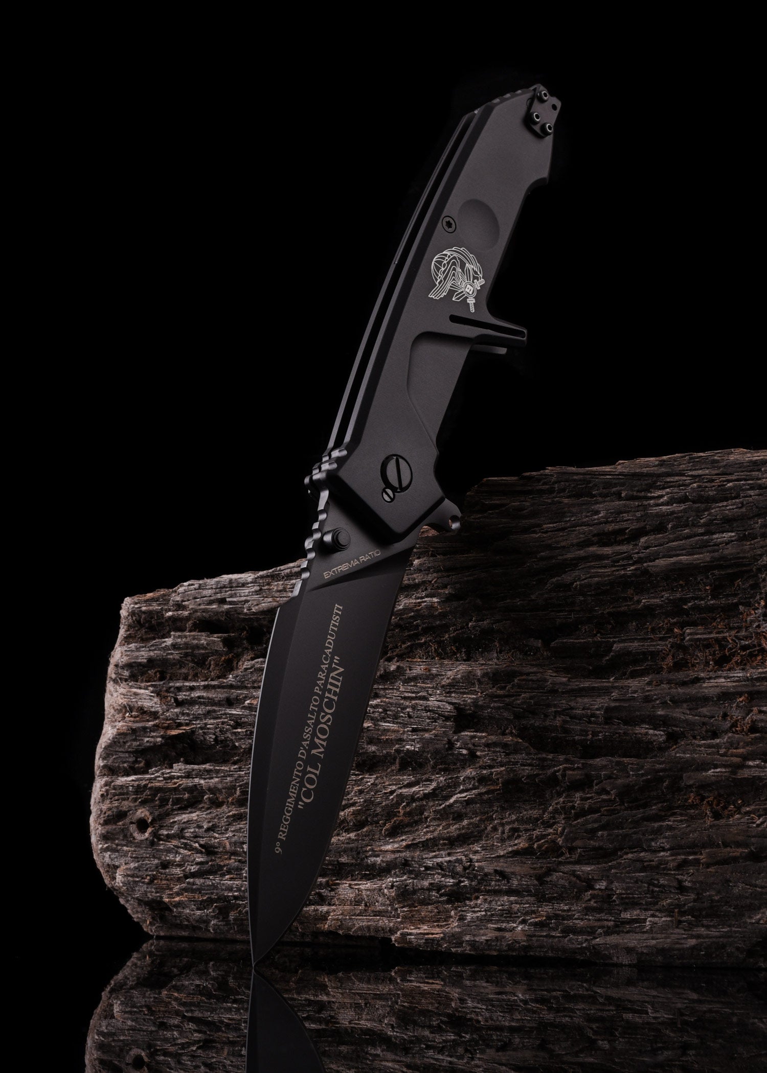 Couteau pliant MF2 black Col. Moschin - Extrema Ratio-T.A DEFENSE