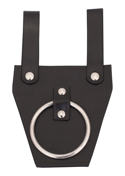 Porte-ceinture pour haches et tomahawks, en cuir noir-T.A DEFENSE