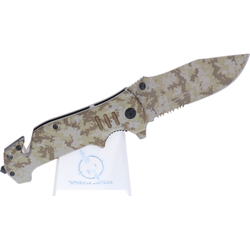 Couteau tactique camouflage AT digital pliant 19760 - K25-T.A DEFENSE