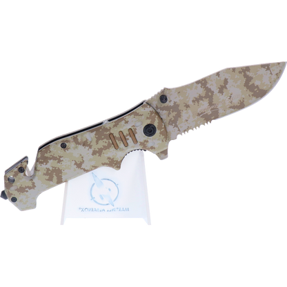 Couteau tactique camouflage AT digital pliant 19760 - K25-T.A DEFENSE