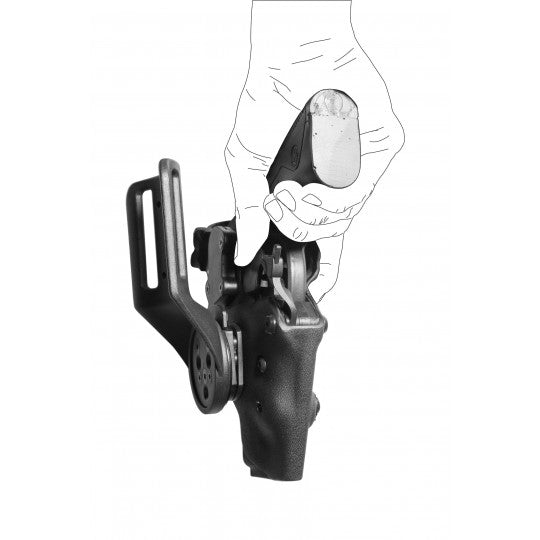 Holster droitier VKS8 noir pour GLOCK 17/22/19/23/26/27 - Vega-T.A DEFENSE