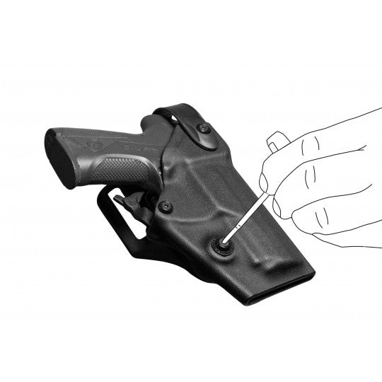 Holster droitier Index VKI8 noir pour GLOCK 17/19/22/23 - Vega