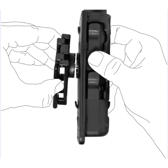Porte-lampe rotatif 8VP63 pour ceinture/ceinturon-T.A DEFENSE
