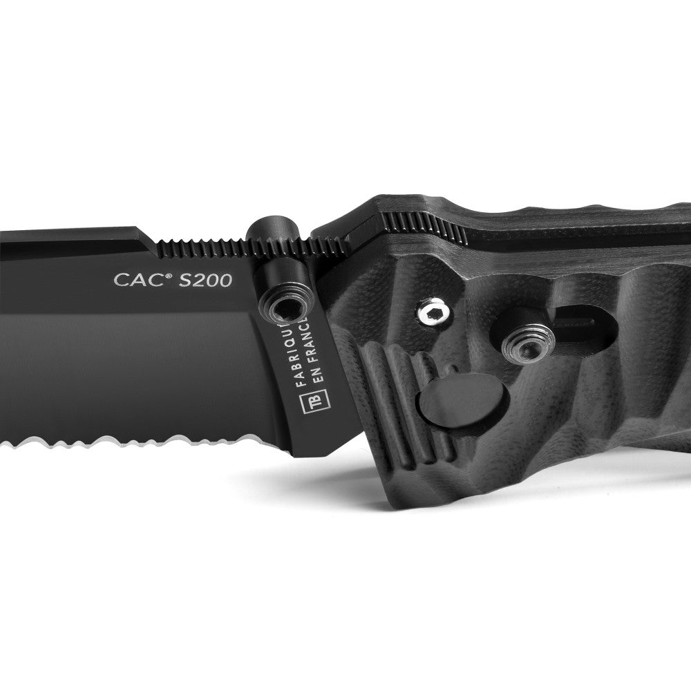 Couteau de poche Cac® S200 serration G10 - TB Outdoor-T.A DEFENSE