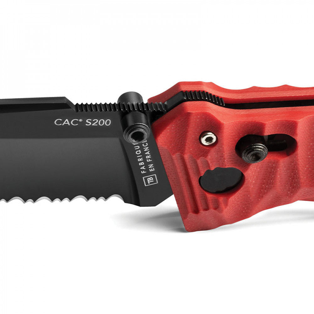 Couteau de poche Cac® S200 serration G10 - TB Outdoor-T.A DEFENSE