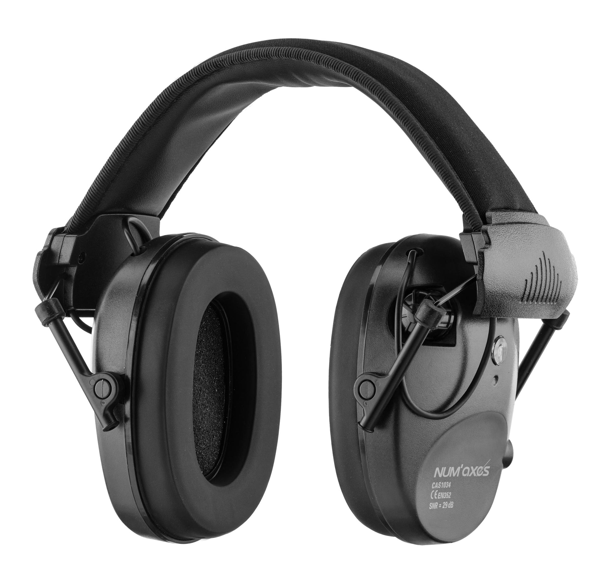 CASQUE ANTI-BRUIT ÉLECTRONIQUE réglable SNR 30 dB - Chantier - Tir