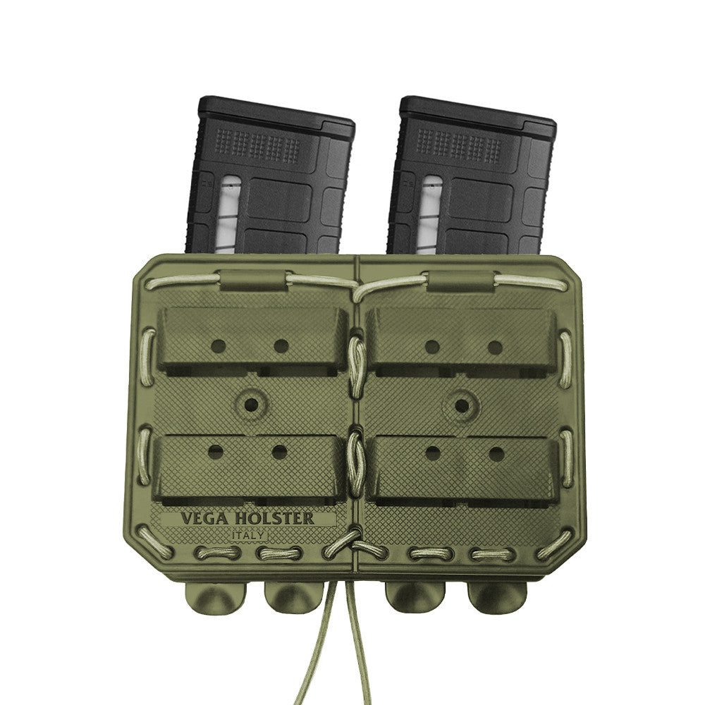 Porte-chargeur double Bungy 8BL tan pour M4/AR15 - Vega-T.A DEFENSE