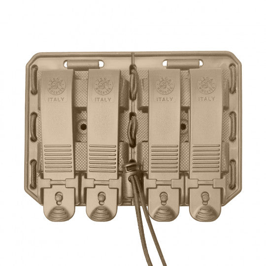Porte-chargeur double Bungy 8BL tan pour M4/AR15 - Vega-T.A DEFENSE