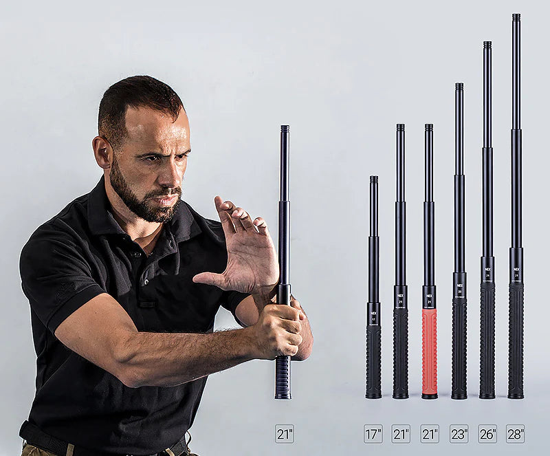 Bâton de défense télescopique renforcé N28C - Nextorch-T.A DEFENSE