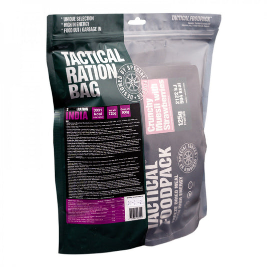 Ration de survie Pack India 3 repas complets pour une journée-T.A DEFENSE