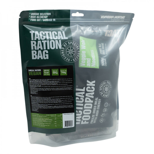 Ration de survie Pack Vegan 3 repas complets pour une journée-T.A DEFENSE