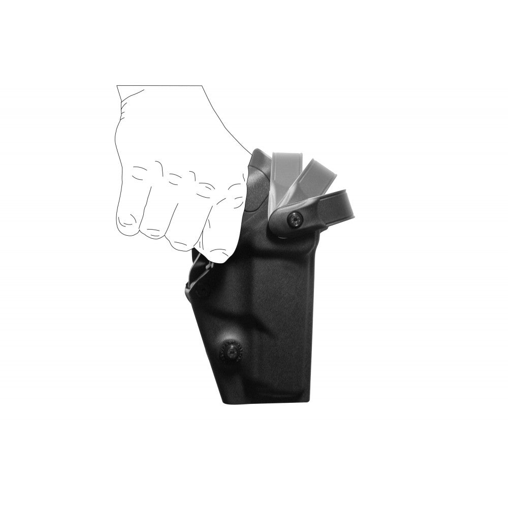 Holster droitier Zoom VKZ8 noir avec lampe/laser - Vega-T.A DEFENSE