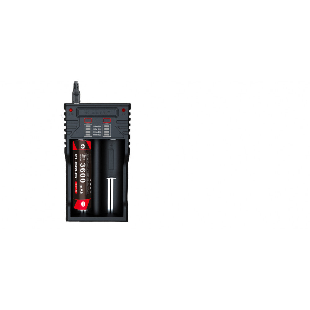Chargeur pour 2 batteries rechargeables - Klarus-T.A DEFENSE