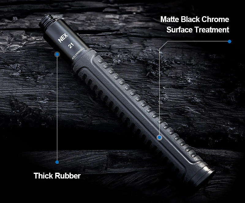 Bâton de défense télescopique renforcé N28C - Nextorch-T.A DEFENSE