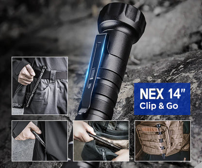 Bâton de défense télescopique N14 - Nextorch-T.A DEFENSE