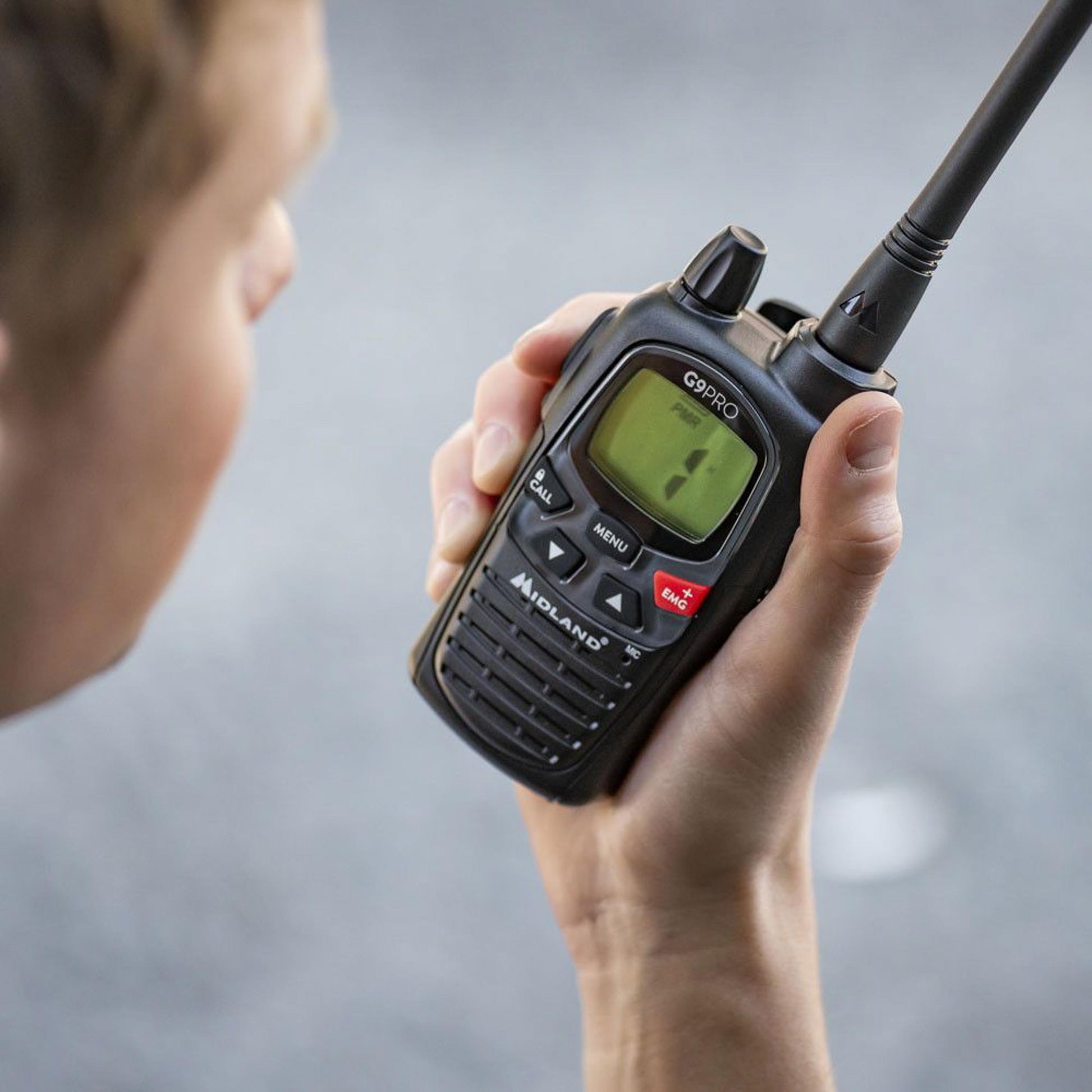 Talkie-walkie + oreillette G9 PRO - Midland-T.A DEFENSE