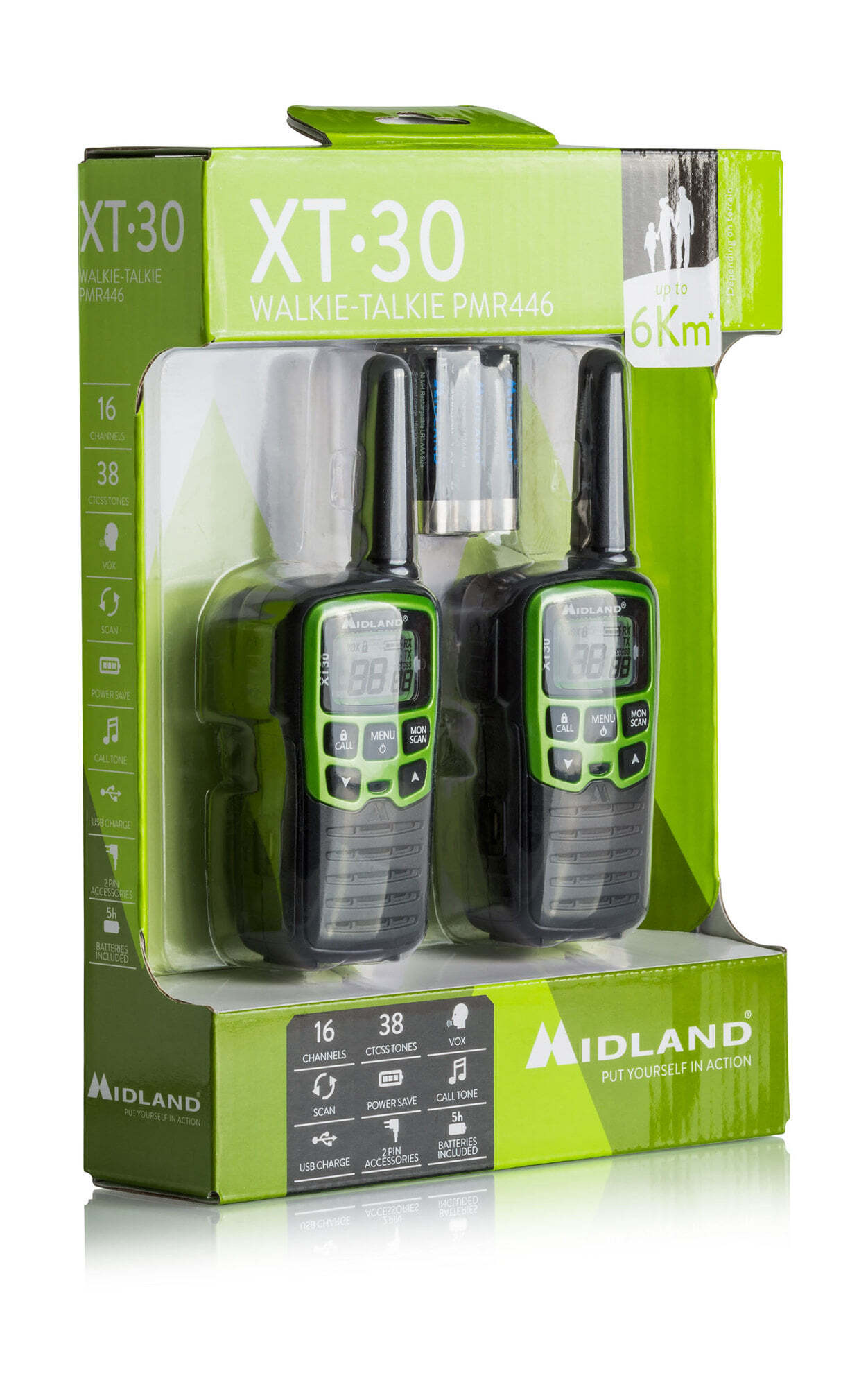 Paire de Talkie-walkie XT30 - Midland-T.A DEFENSE