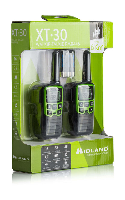 Paire de Talkie-walkie XT30 - Midland-T.A DEFENSE