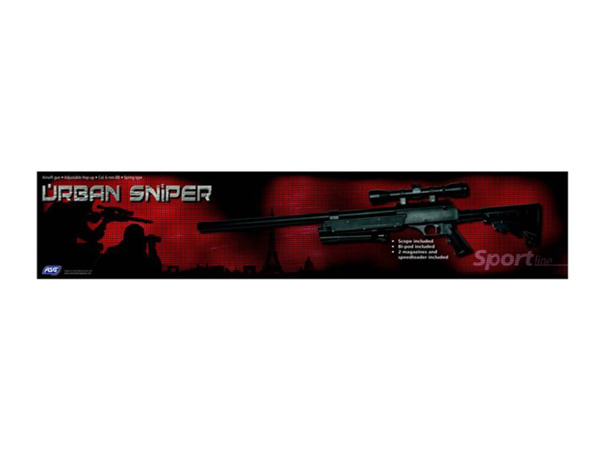 Réplique airsoft Urban Sniper Spring pack complet 1.8J ASG-T.A DEFENSE