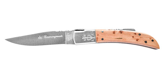 Couteau pliant N°12 Trident soudé (olivier, corne, cade) - Le Camarguais-T.A DEFENSE