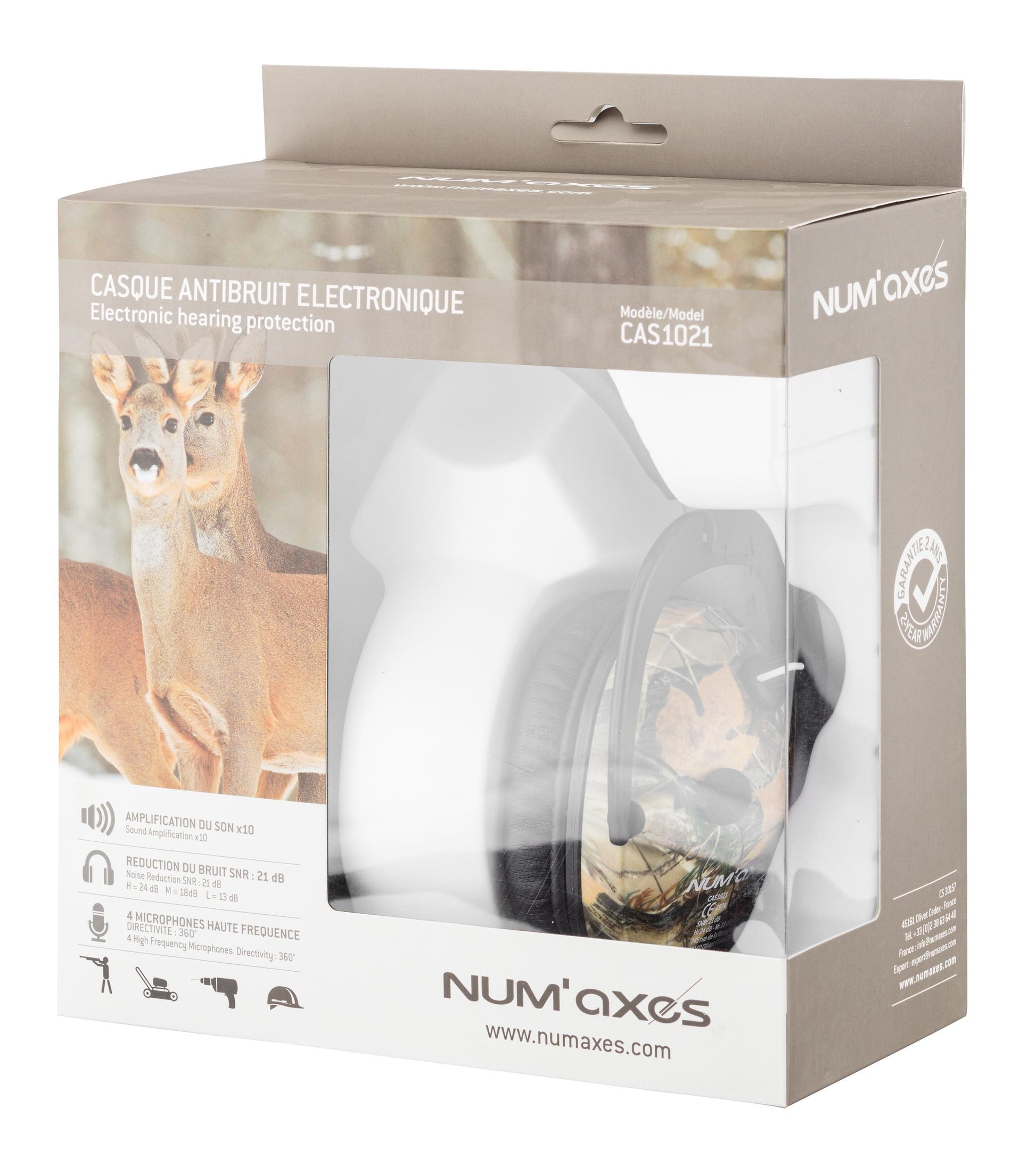 Casque antibruit électronique CAS1021 - NUM'AXES-T.A DEFENSE