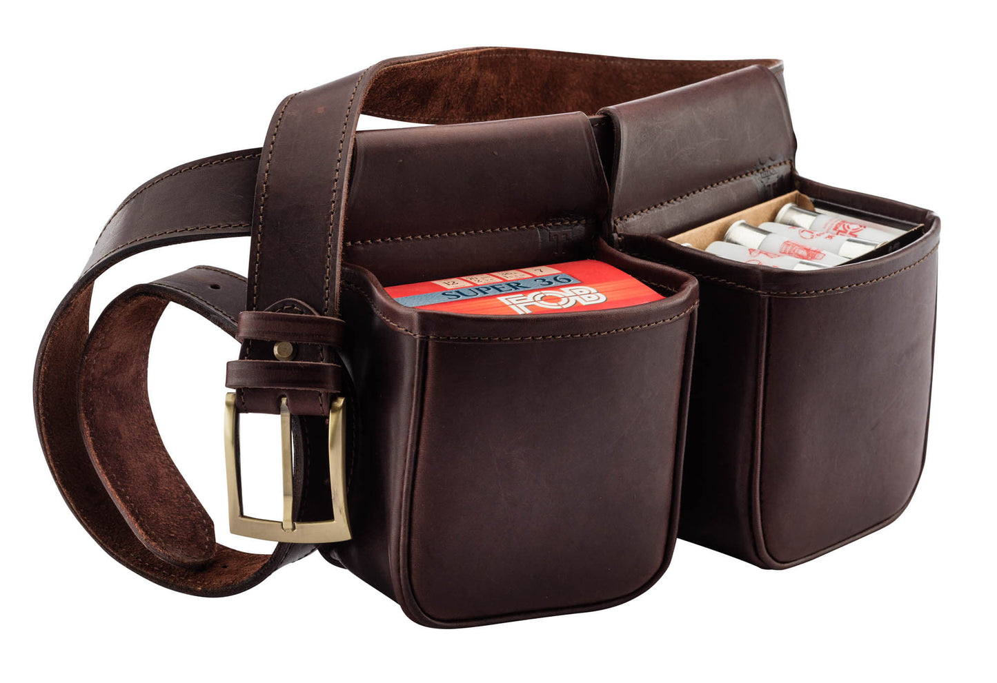 Ceinture cartouchière ou ball trap en cuir-T.A DEFENSE
