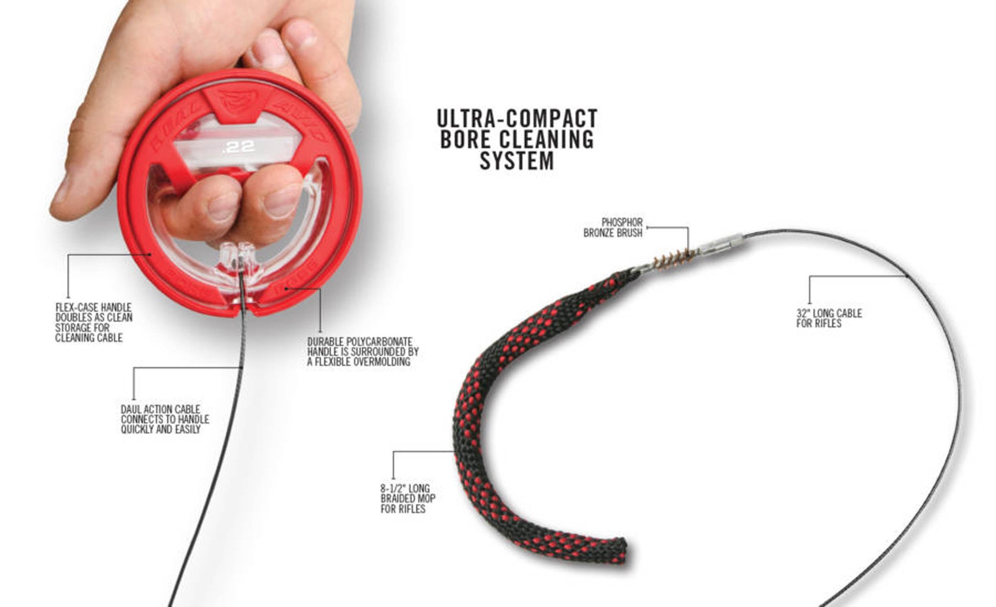 Cordon de nettoyage Bore Boss - Real Avid-T.A DEFENSE