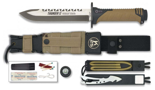 Couteau de survie + Kit Thunder II - Albainox-T.A DEFENSE
