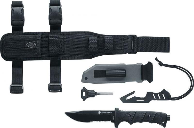 Couteau tactique Elite Force EF 703 + Kit de survie-T.A DEFENSE