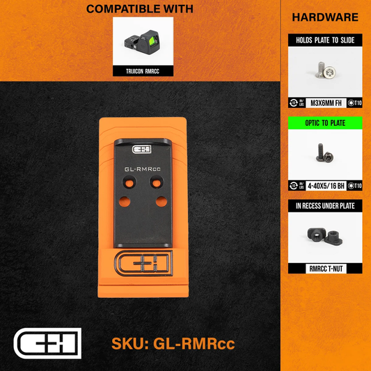 Plaquette interface GLOCK MOS V4 MIL / LEO pour Trijicon RMR cc - CH Precision-T.A DEFENSE