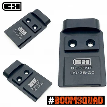 Plaquette adaptatrice Glock C+H Precision V4 MOS GLOCK Holosun 509T-T.A DEFENSE