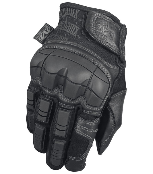 Mil-Tec Tactique Cuir Fingerless Gants Hommes Militaire Sécurité Mitaines  Noir