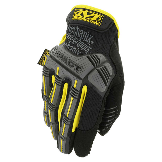 Gants Mechanix M-Pact noir et jaune - Mechanix-T.A DEFENSE