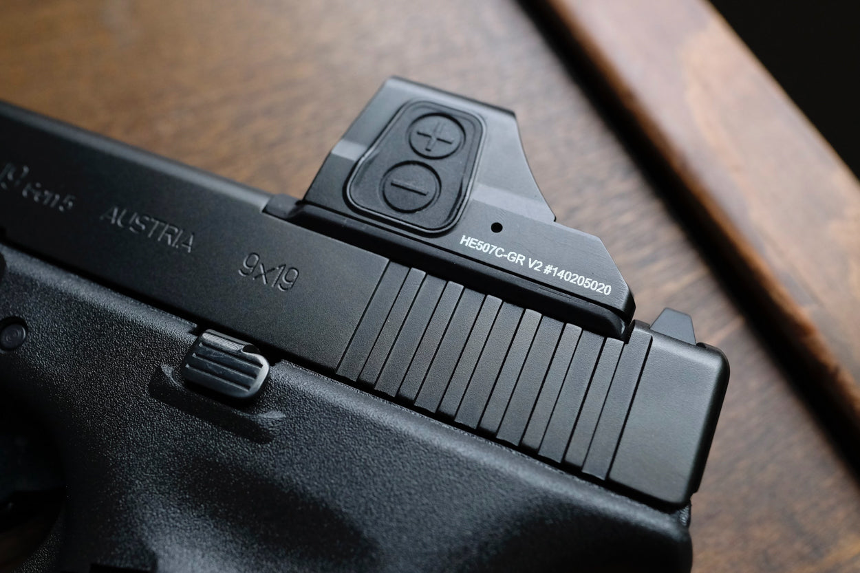 Plaquette adaptatrice Glock C&H Precision V4 MOS GLOCK Trijicon RMR / SRO / Holosun 407, 507, 508-T.A DEFENSE