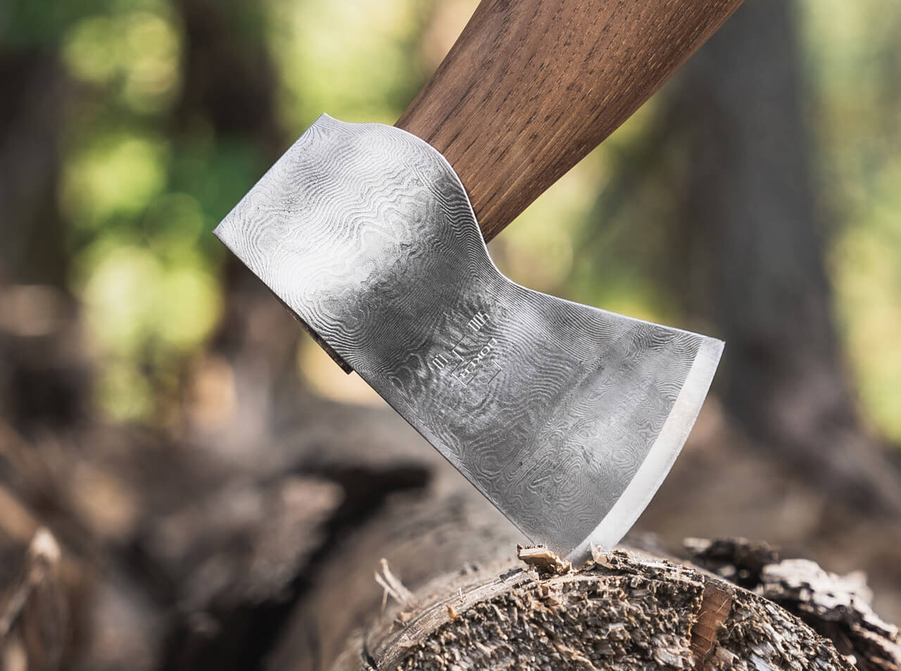 Hache Appalachian Damascus - Boker-T.A DEFENSE