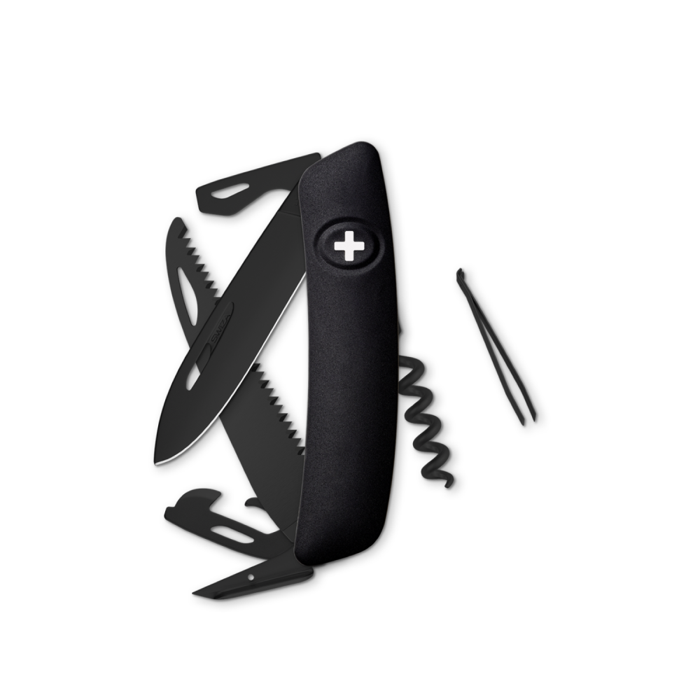 Couteau suisse D05 ALLBLACK - Swiza-T.A DEFENSE