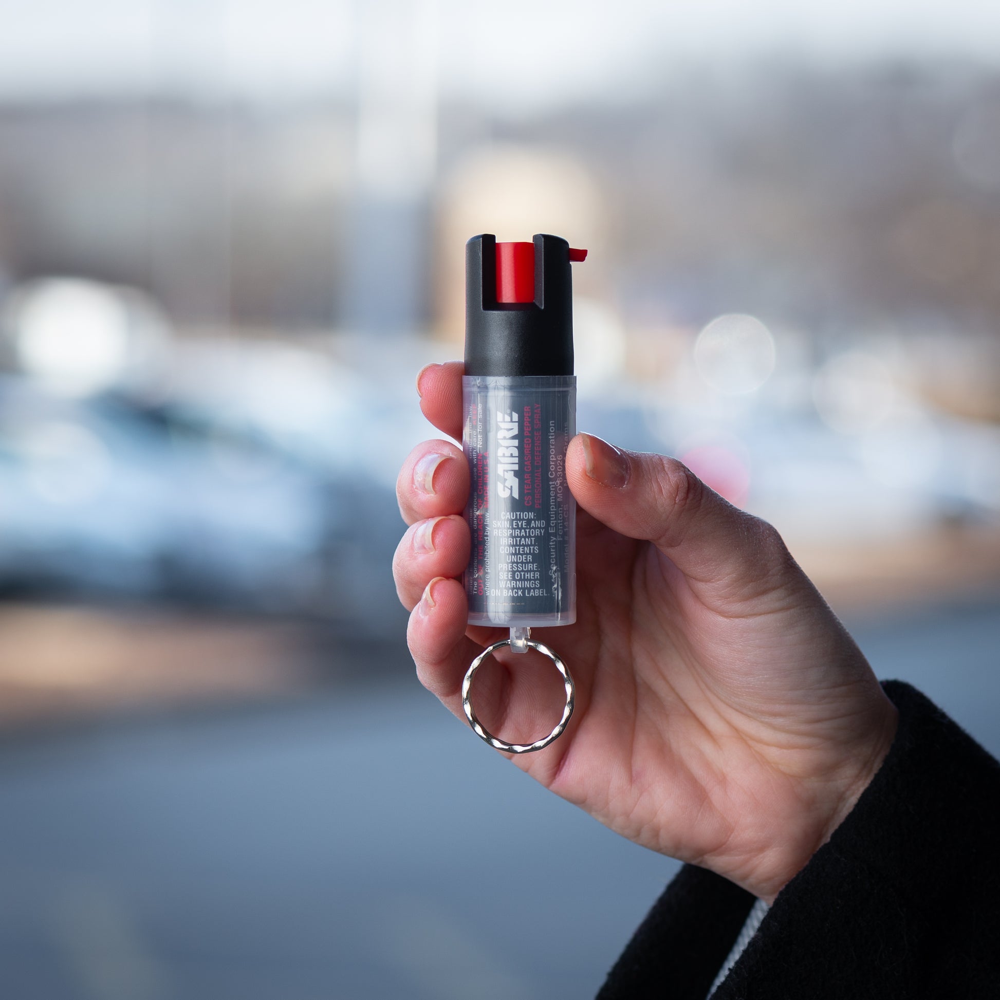 Spray au poivre 3en1 avec porte-clés - SABRE RED-T.A DEFENSE