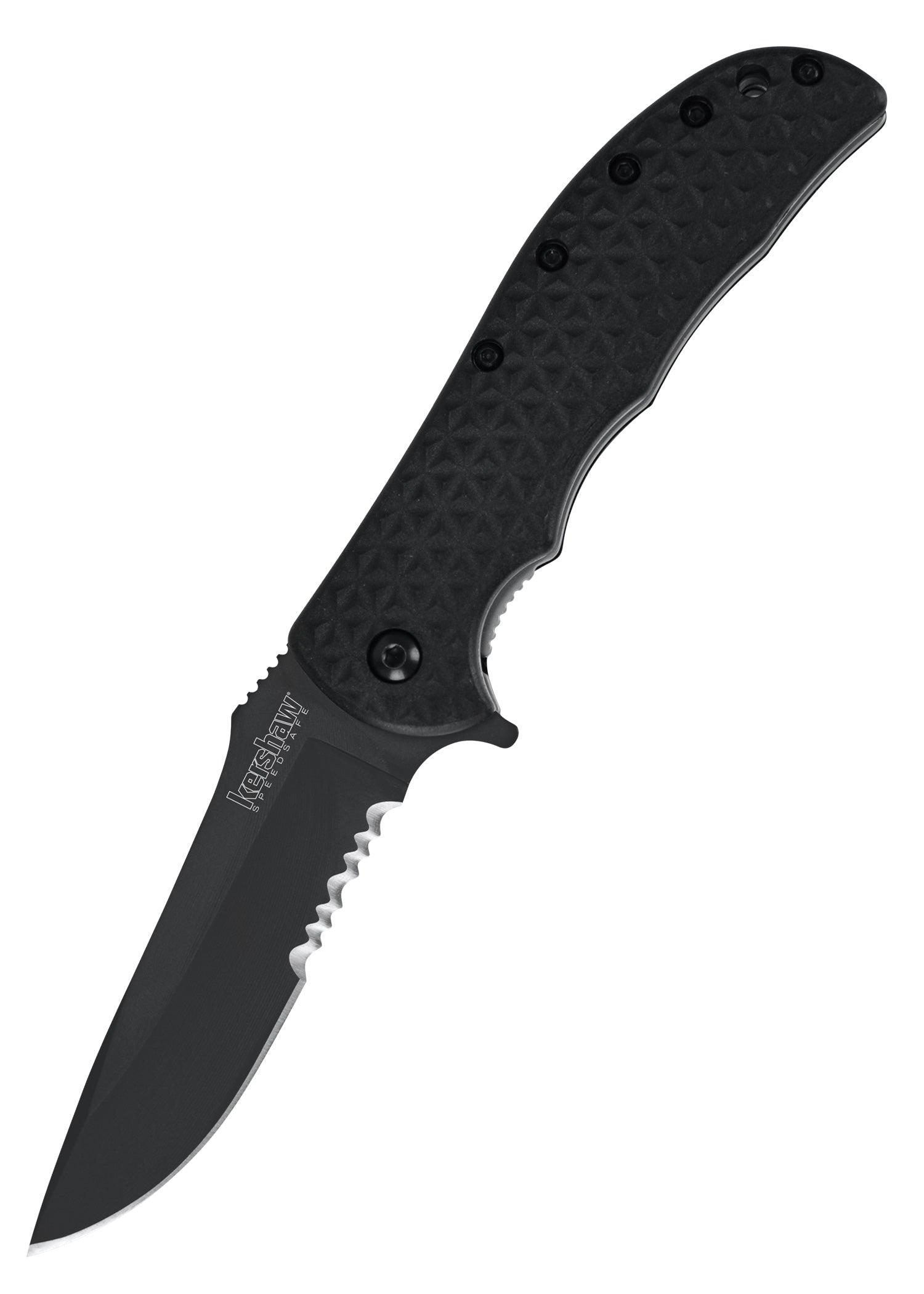 Couteau pliant à lame mixte Volt II Black - Kershaw-T.A DEFENSE
