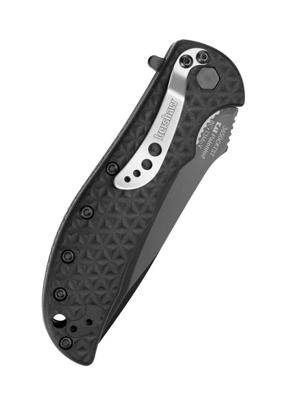 Couteau pliant à lame mixte Volt II Black - Kershaw-T.A DEFENSE