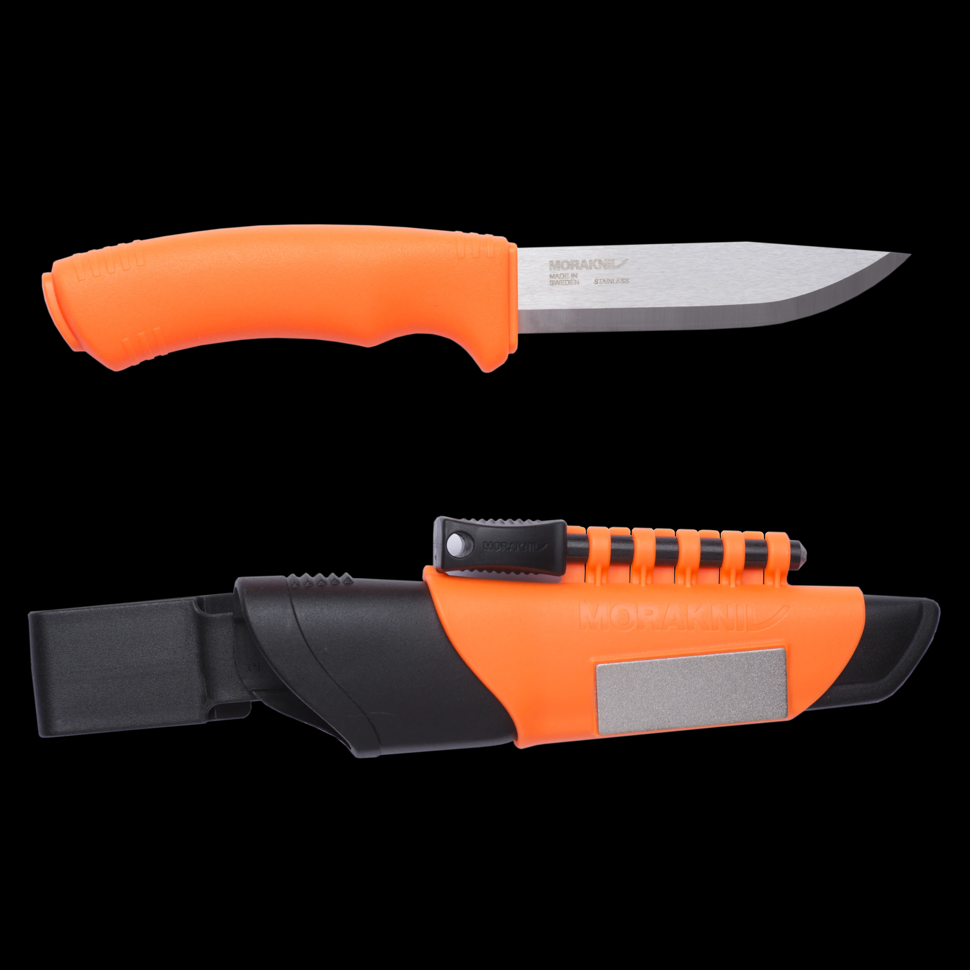 Couteau fixe Bushcraft Survival HI-VIZ Orange - Morakniv-T.A DEFENSE
